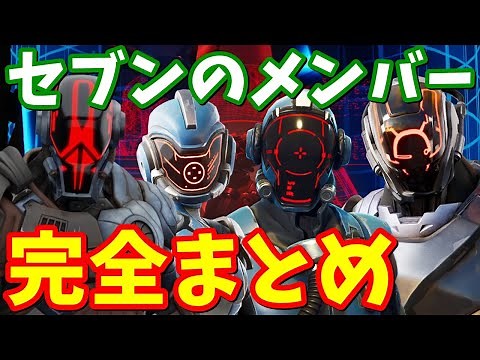 最近始めた方必見!!セブンのメンバー完全まとめ。【フォートナイト考察】