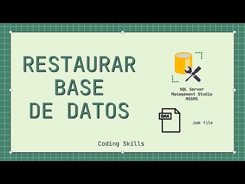 Restaurar Base de Datos SQL Server Management Studio | MSSMS