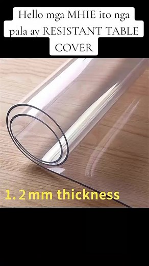 Transparent Table Cover Clear Transparent Table Plastic Cover 1.2mm Thickness PVC Table Cloths 6 Seater Soft Crystal Clear Plastic Table Cover Kitchen and Dining Waterproof Anti-slip Tablemat Flexible Dekstop Heavy Duty Heat Resistant Table Plastic Cover CURRENT PRICE: 120-704 ORIGINAL PRICE: 248 - 1,430 SAVE UP TO 52% (With Free SHIpping) #table #cover #tablecover #plasticcover #transparenttablecover #tableplasticcover #tiktok #TIKTOK #trending #affiliatemarketing #ordernow #buynow | Nikki's Sh