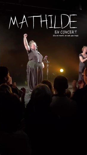 A concert? A protest? We're not quite sure, but come along! 🎟️✨ tournee.mathilde-officiel.fr ❤️‍🔥✊🏻