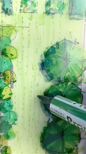 4.4K views · 86 reactions | GARDEN PLAN Markers on tracing paper . #tracingpaper #gardendrawing | MUTONIsketches | Facebook