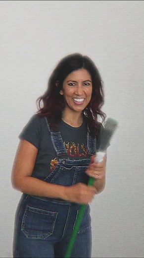 PART ONE: The 😃 of 🎨 at 🏠 with me... Stephanie Beatriz! @americares #brooklyn99 #paintingtutorial #bobross