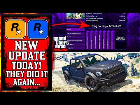 Rockstar's NEW CONTENT & 4X MONEY Update! The NEW GTA Online UPDATE Today! (GTA5 New Update)