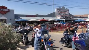 11K views · 826 reactions | The Border Run Rally bikes just left from our parking lot, we didn’t count the bikes, but it was way over 100 and many of them were extremely fancy. We need to organize a bike show around this rally or convince them to show up a week earlier and go to the 4:44 motorcycle show. There were lots of fantastic bikes. Close-ups of many of them will follow in a later post. – Mark Barnett. | Barnett Harley-Davidson | Facebook