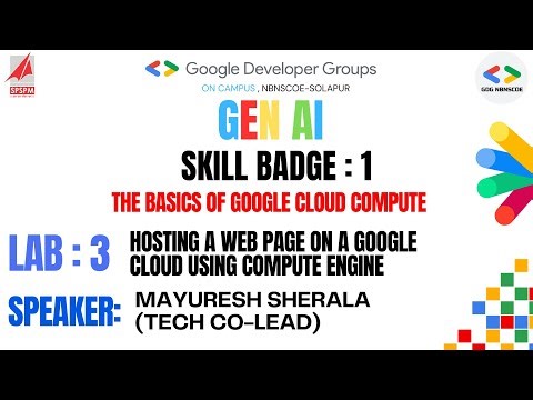 Hosting a Web App on Google Cloud Using Compute Engine(Solution) - GDG on Campus NBNSCOE