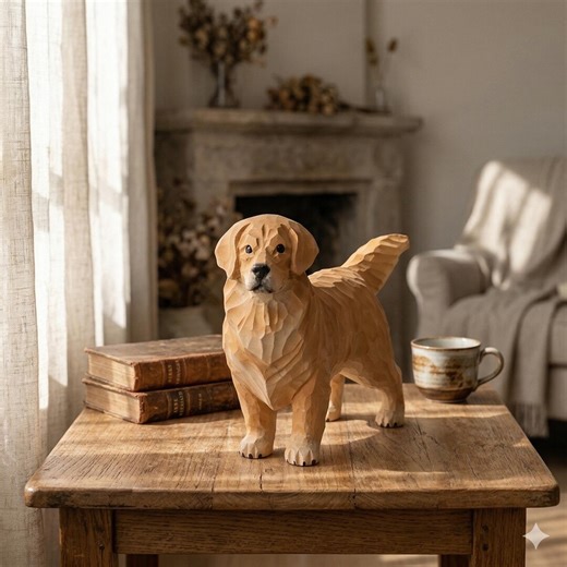 Wooden Dog Figurine, Hand Carved Dog Sculpture, Rustic Home Decor, Small Wood Animal Statue, Minimalist Table Decor, Gift for Dog Lovers - Etsy