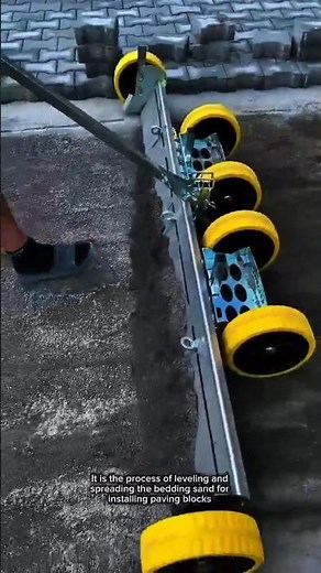 Professional Sand Screed Tool for Perfect Paver Base Leveling | Construction Tool Process