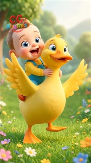 Smart Duck Dance! 🦆Baby run ❤️ #shorts #duck #dance