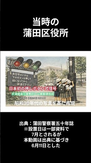 【6月11日 今日は何の日】🐸日本初の押しボタン式信号機🐸 Japan's First Push-Button Traffic Signal