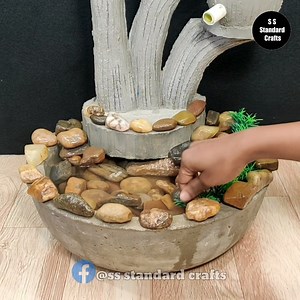 398K views · 10K reactions | Amazing water fall fountain & decoration living room | S. S. standard crafts | Facebook