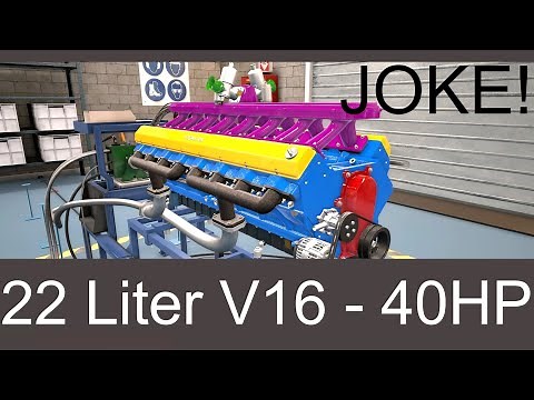 The Worst V16 Engine Ever! Automation Game