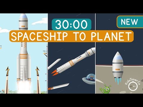 30 Minute Journey to Deep Space! 🌌🚀 Rocket Ship Galaxy Adventure Timer for Kids