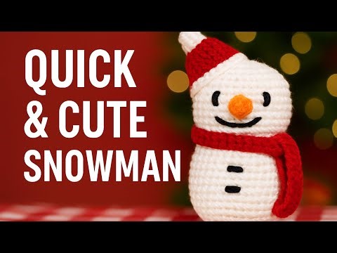 Crochet Snowman for Christmas 🎄 ⛄️ Beginner Friendly!