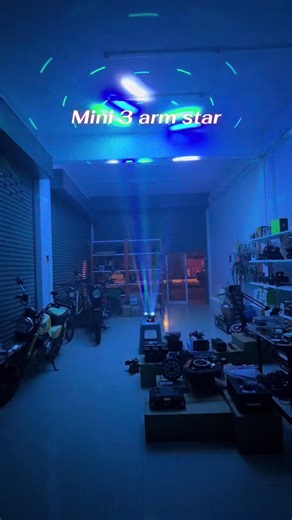 Mini 3 Arm Star Laser Party Light