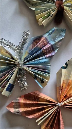 🦋 DIY Geldgeschenk: Schmetterling aus Geldscheinen falten 💶