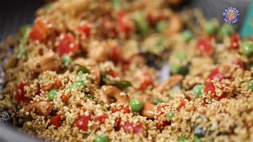 Traditional dalia vegetable upma