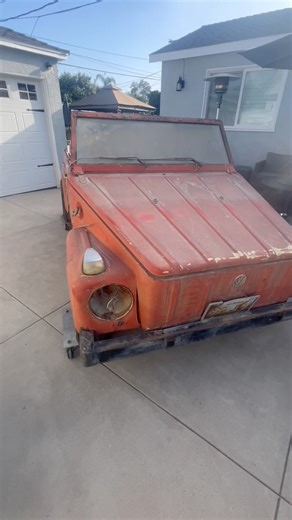 PROJECT TYPE 181 1973 VW THING RESCUE day1 parking and cleanup #vw #vwthing #thething #type181 #barnfind | Phil Adam