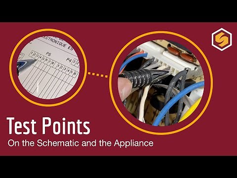 How to use the schematic to locate your electrical test points in an appliance #appliancerepair