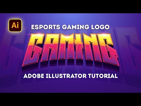 Gaming Logo 3D Text Effect in Illustrator - Gaming Logo Design