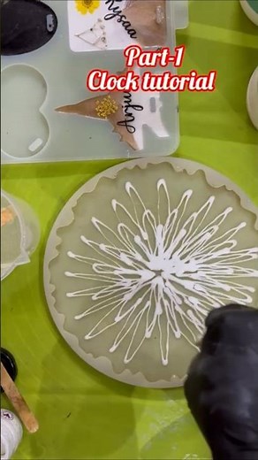 Resin Clock Tutorial for beginners,part-1#resinart#handmadeart #resincrafts #ytshorts