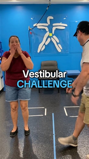 Vestibular Challenge 👀👣 The goal was simple. Close your eyes, stomp in place, and stay inside the box. What actually happened? Not a single person stayed in the box 😂 Turns out your balance system works a lot harder than you think, especially when vision is taken away. This is exactly why vestibular training matters and why we love testing ourselves too. Think you could stay in the box? Tell us in the comments 👇 #fyzicaltherapyandbalancecenters #sanibel #fyzicalsanibel #vestibulartherapy #ba