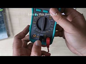 Pro'skit MT-1210 Digital Multimeter Unboxing & Testing on 1.5V Battery #multimeter #proskit