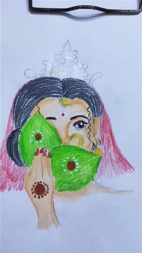 beautiful bride drawing#subscribe #art #pencilportrait #like #share#wedding #bridal