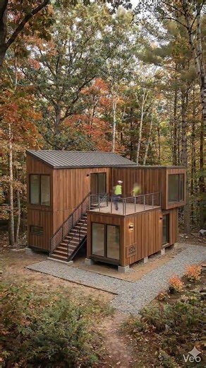 Shipping Container Transforms Into This Stunning Home #architecture #timelapse #satisfying