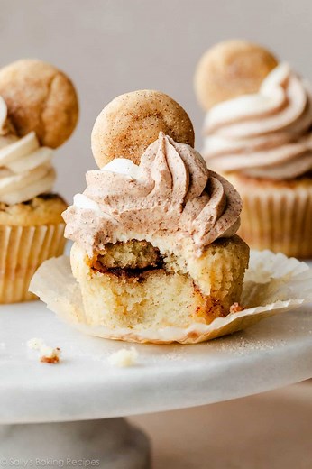 Cinnamon-Swirl Snickerdoodle Cupcakes - Sally's Baking