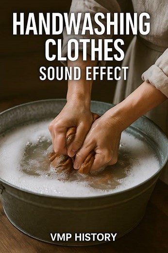 Handwashing Clothes Sound Effect | Wet Fabric Scrubbing & Soapy Water SFX