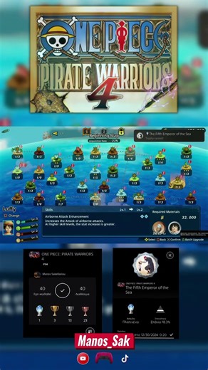 One Piece: Pirate Warriors 4 Platinum 🏴‍☠️🏆 #platinum #gaming #onepiece #ps5 #playstation