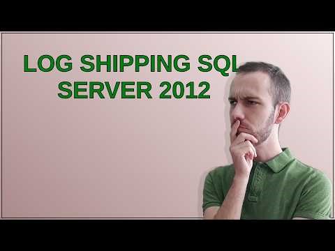 Dba: Log Shipping SQL Server 2012