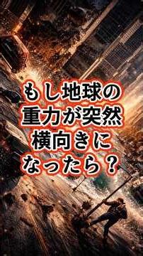 地球異常シリーズ#81 【極限】もし地球の「重力」が突然横向きになったら？世界が横に崩落する日 #宇宙 #雑学 #プチ知識 #豆知識 #nasa