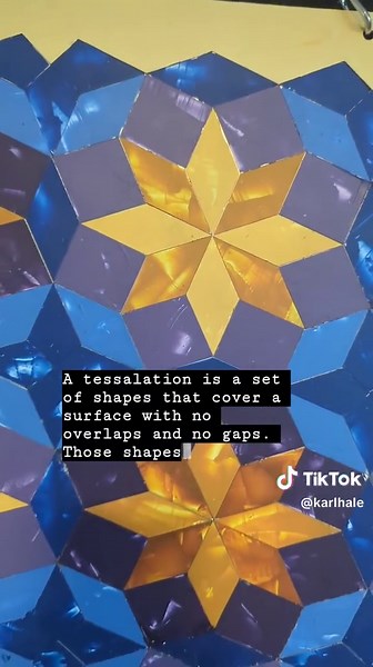What exactly is a tessellation? ⬇️ A tessellation is a pattern of shapes that fit together perfectly without any gaps or overlaps. These repeating patterns can go on infinitely and often create mesmerizing, interlocking designs. I’m constantly inspired by tessellations in my art! M.C. Escher, the legendary artist known for his mind-bending patterns, used tessellations to explore the boundaries between art and mathematics. You can find tessellations in nature too—think honeycombs, pineapple skins