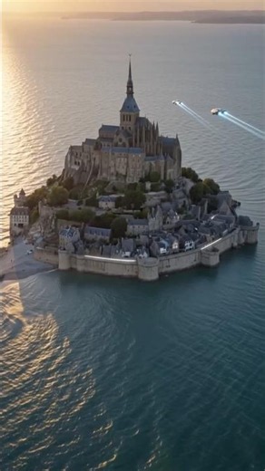 🇫🇷 France’s Magical Island City | Mont Saint-Michel – A Wonder Beyond Time ✨🏰