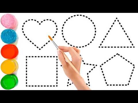 2D Shapes Challenge for Smart Kids🎨| Circle, Star, Oval Learn with Fun Coloring #302