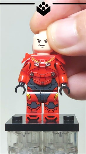 LEGO Halo Infinite | Red Spartan | Unofficial Lego Minifigure #shorts #halo #xbox #lego