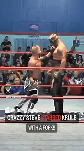 Yall remember when Crazzy Steve stabbed Krule with a fork?? 👀 #MemphisWrestling | Memphis Wrestling