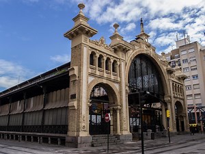 Zaragoza Central Market in Zaragoza, Spain