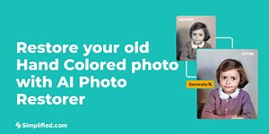 AI Hand Colored Photo Restorer Tool