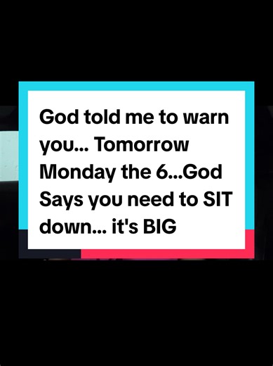 Prophetic Warning: God's Message for Monday the 6th