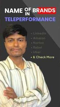 Types of Processes in TP | Names of Brands in Teleperformance - Must Watch #teleperformance