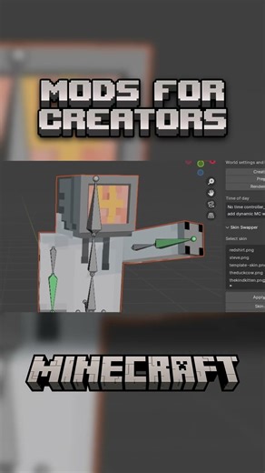 Blender+MCPrep is a awesome combo 🛠️ #Minecraft #MinecraftMods #ContentCreator #Modding