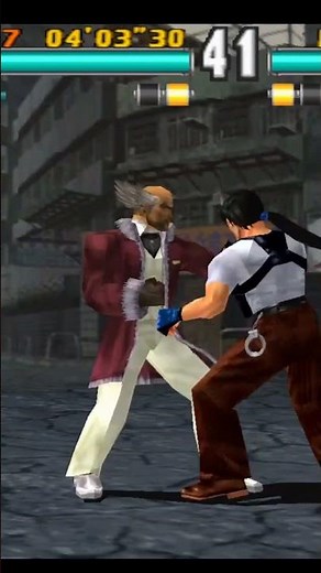 Tekken 3 Gameplay: Heihachi vs Lei (Power vs Drunken Master) ⚡🥋 #Shorts