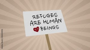 Refuges welcome animated banner. Refuges acceptation