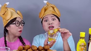 712K views · 9.9K reactions | Spicy Fried Chicken Sauce Challenge DONA Mukbang | DONA English | Facebook