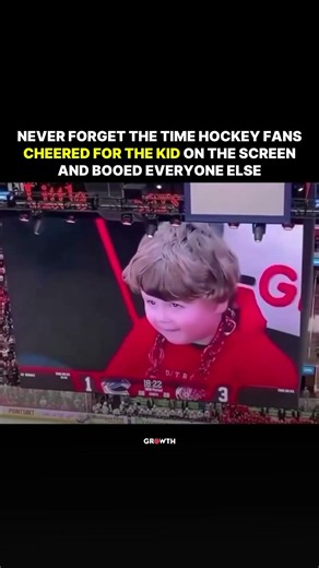Never Forget The Time Hockey Fans Cheered for The Kid on The Screen and Booed Everyone Else.