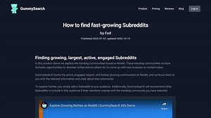 How to find fast-growing Subreddits