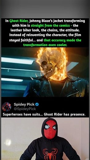 In Ghost Rider (2007), The Jacket Transformation Was Comic Accurate