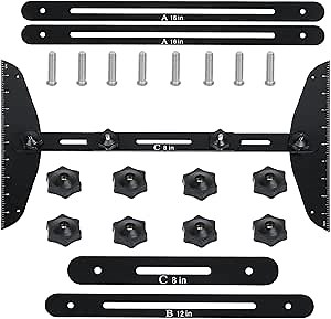 Stair Tread Gauge, Adjustable Length from 11.4In to 60.7In, Measure Stair Treads with Ease